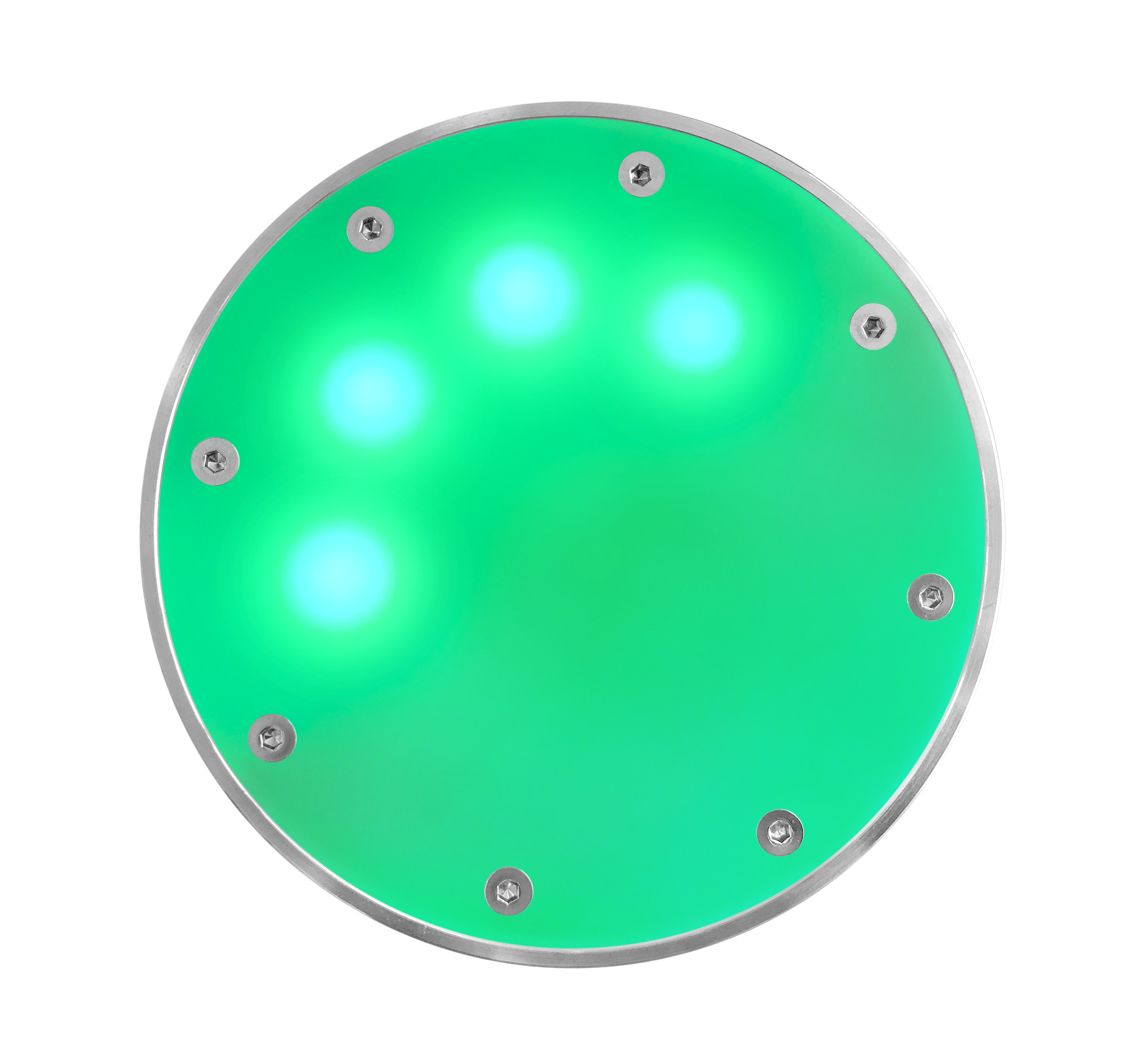 DEOS SAM CO2-Raumlauftampel von oben LEDs an grün