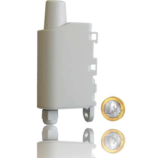 Adeunis LoRaWAN® Funk-Temperatursensor Temp Größenvergleich